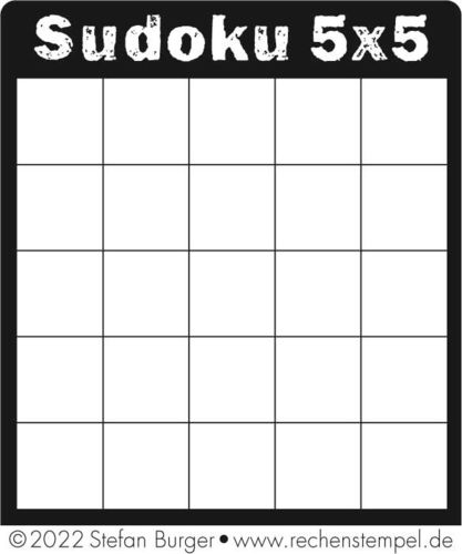 "Mini Sudoku 5x5"